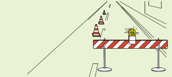 Grafik einer Strassen Sicherung